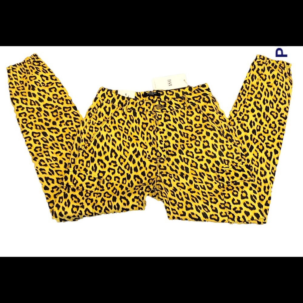 BRAND NEW Cheeta Print Cargo Pants